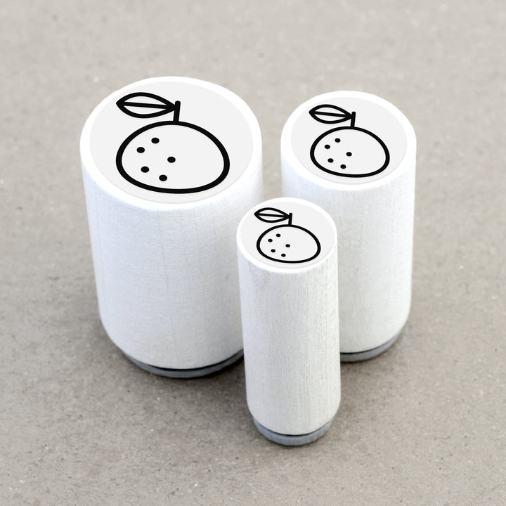 Mini Rubber Stamp Pomelo Grapefruit Chinese New Year