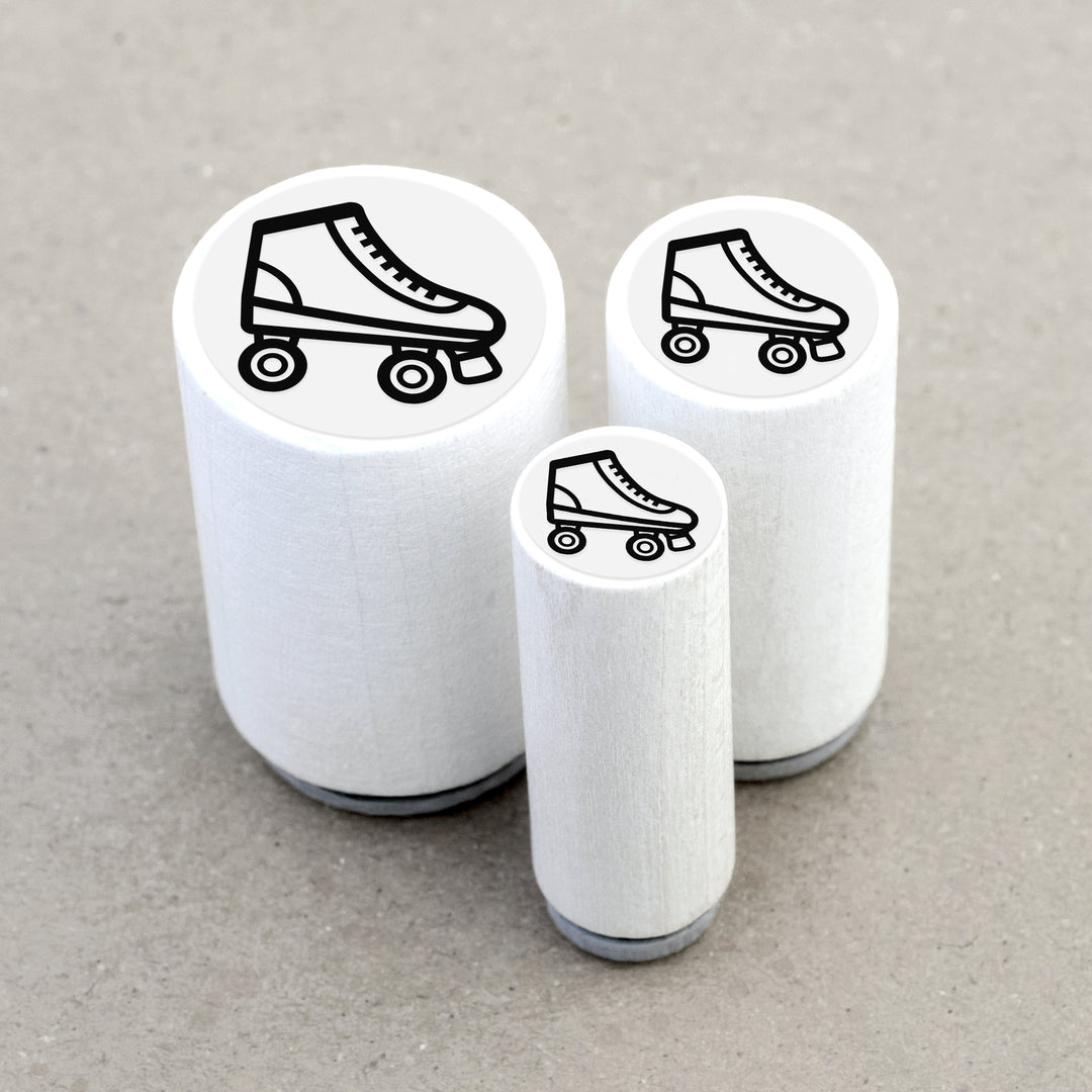 Ministempel Rollschuh