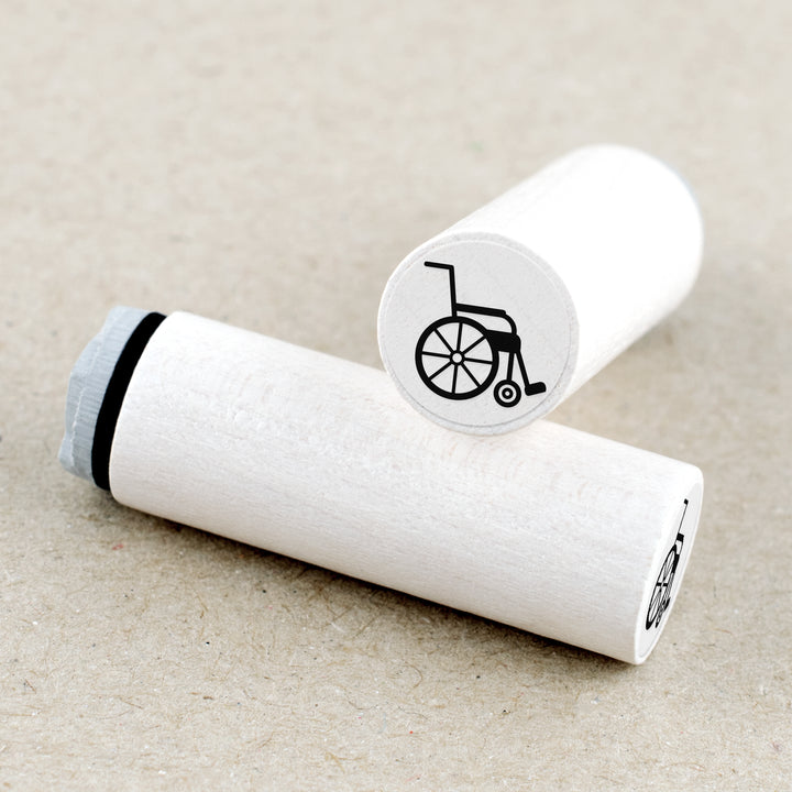 Mini Rubber Stamp Wheelchair