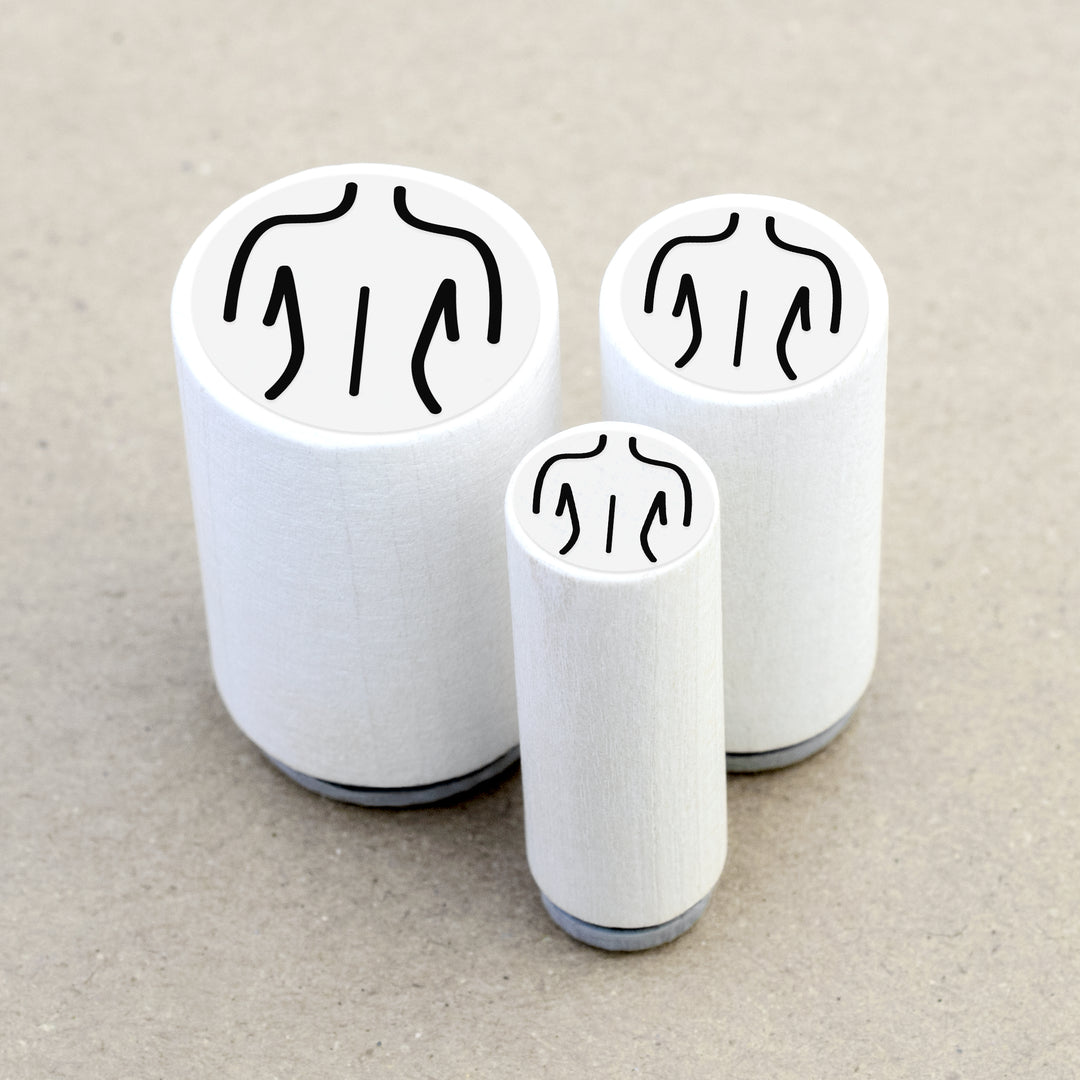 Ministempel Rücken