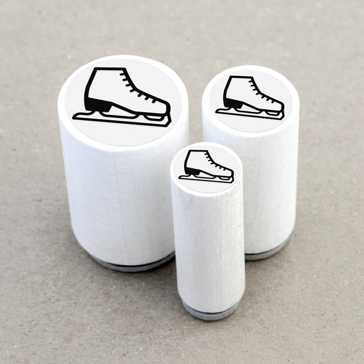 Ministempel Schlittschuh