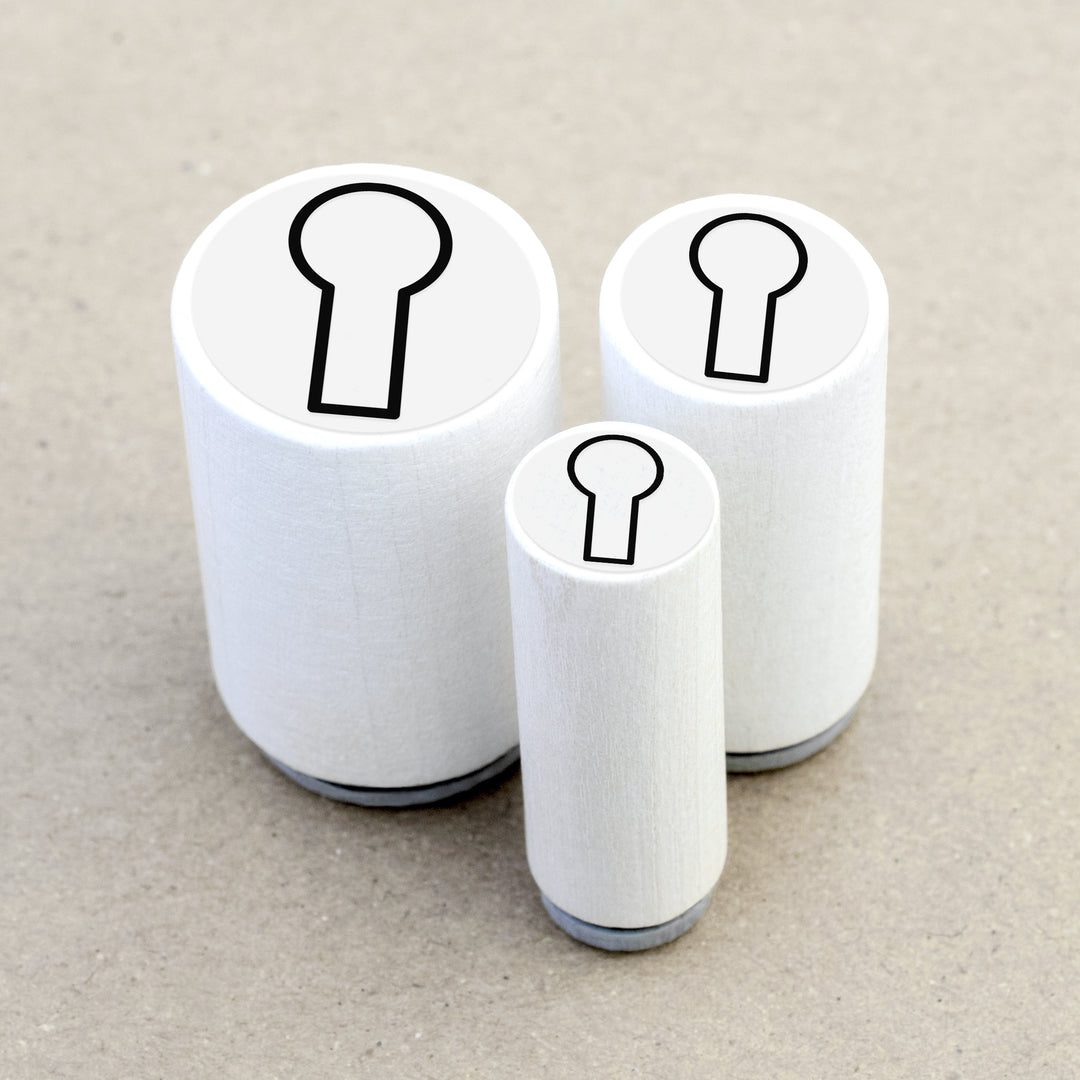 Mini Rubber Stamp Keyhole