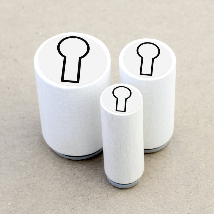 Mini Rubber Stamp Keyhole
