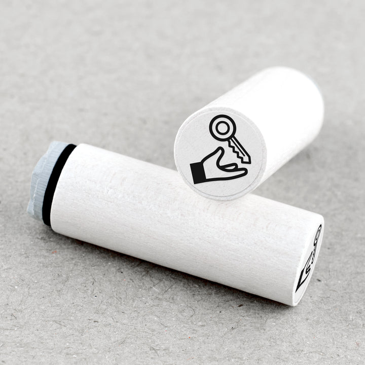 Mini Rubber Stamp Key Handover