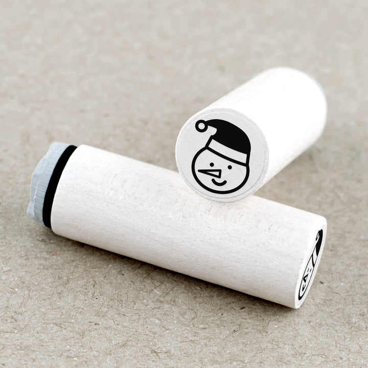 Mini Rubber Stamp Snowman