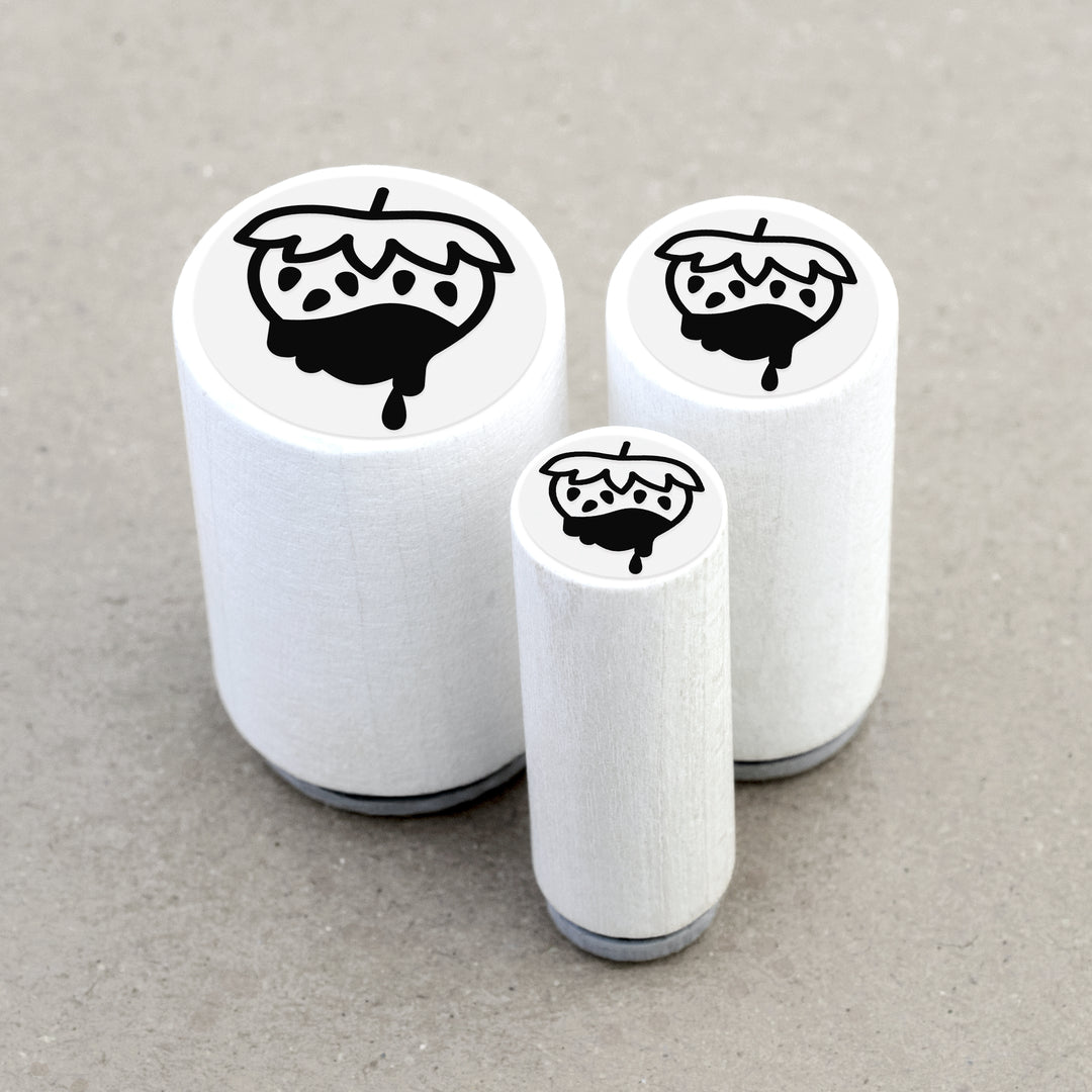 Mini Rubber Stamp Chocolate Strawberry