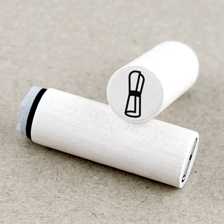 Ministempel Schriftrolle