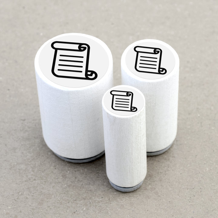 Ministempel Schriftrolle