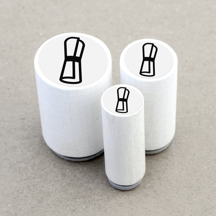 Ministempel Schriftrolle