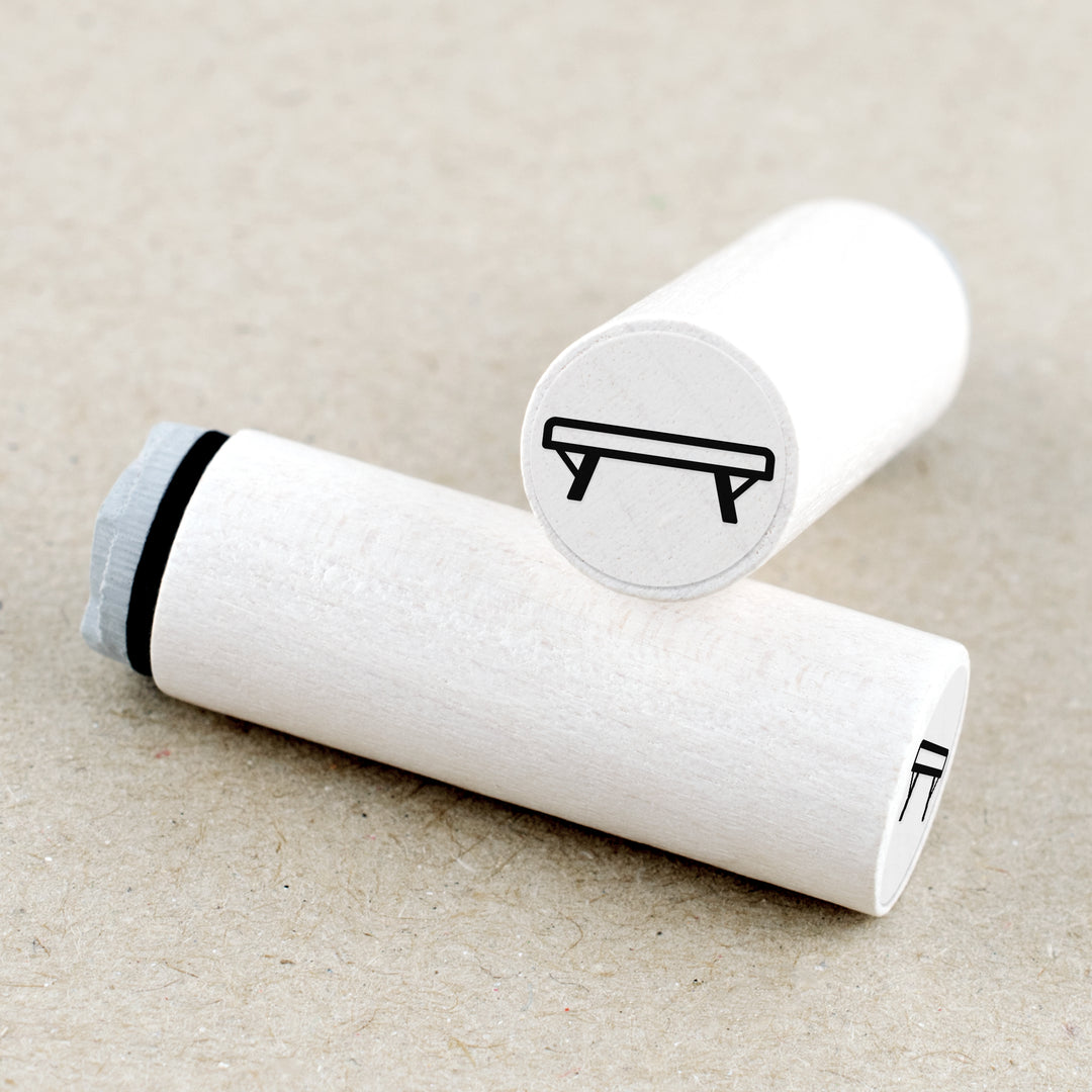 Balancing Stamp Mini Rubber Stamp Balance Beam – Merry and Bright®