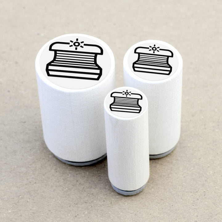 Mini Rubber Stamp Tanning Bed