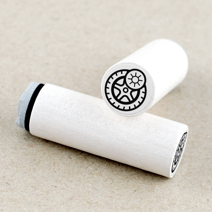 Mini Rubber Stamp Summer Tires