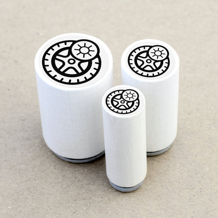 Mini Rubber Stamp Summer Tires