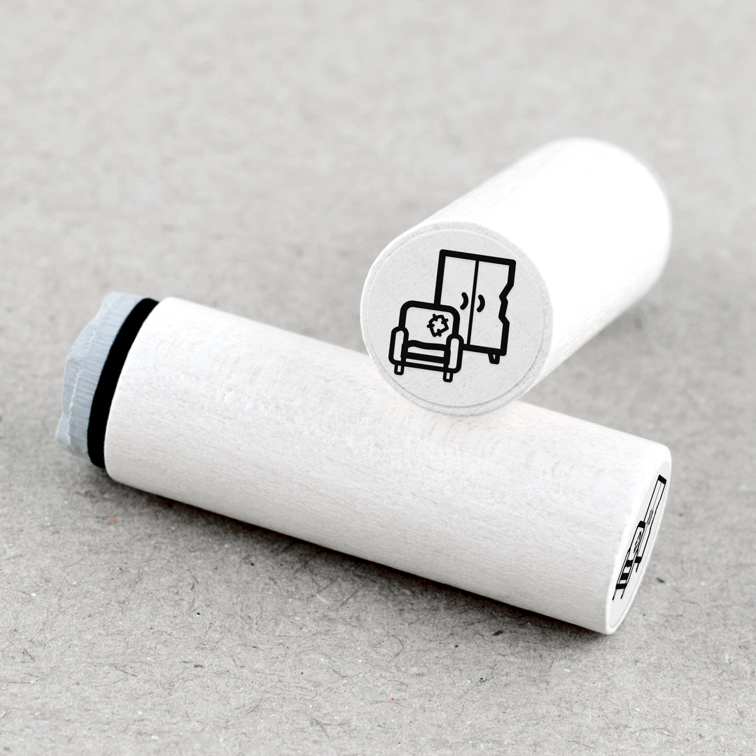 Mini Rubber Stamp Bulky Waste