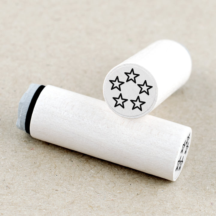 Mini Rubber Stamp Stars
