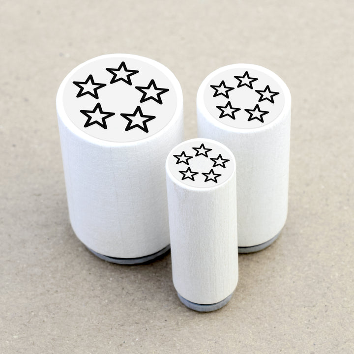 Mini Rubber Stamp Stars