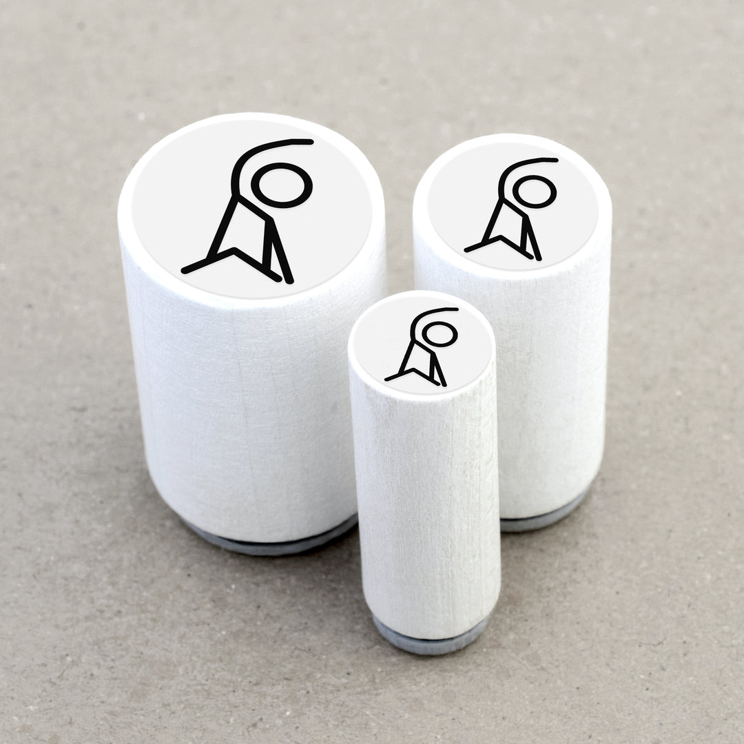Mini Rubber Stamp Stretching