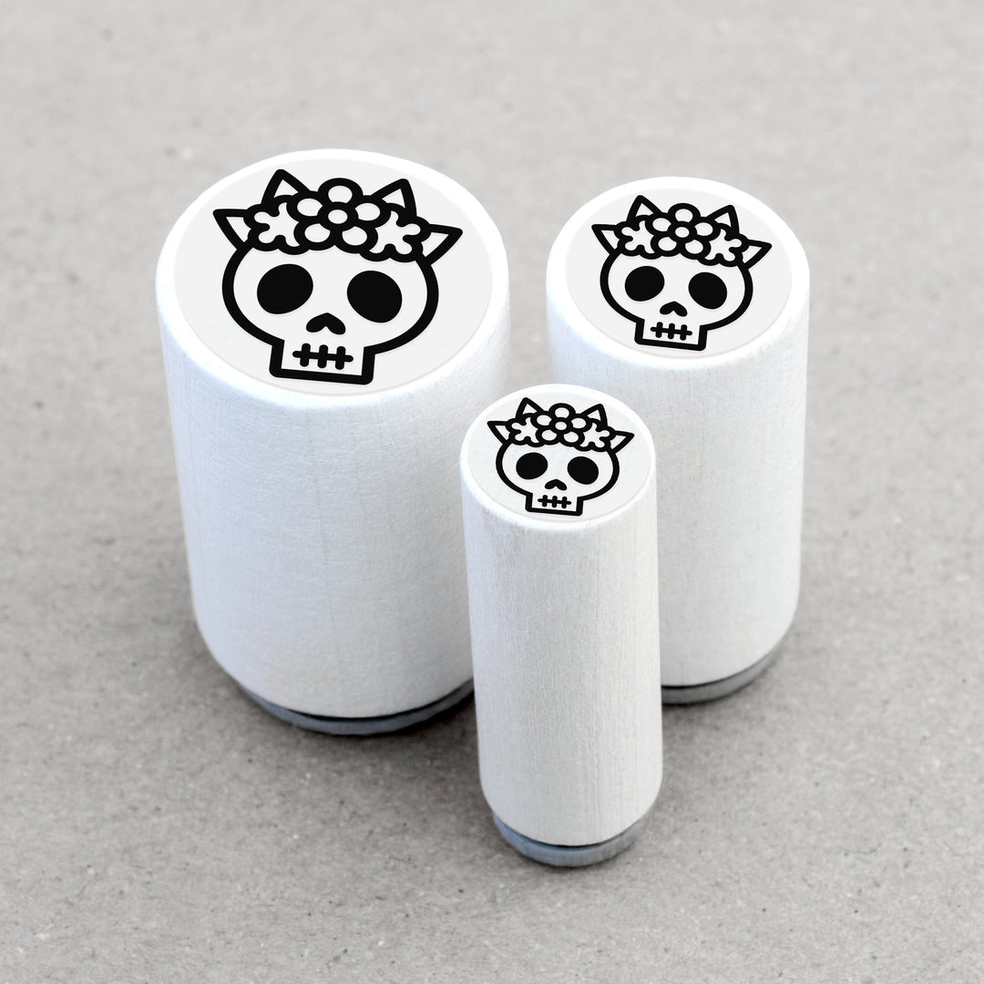 Mini Rubber Stamp Day of the Dead