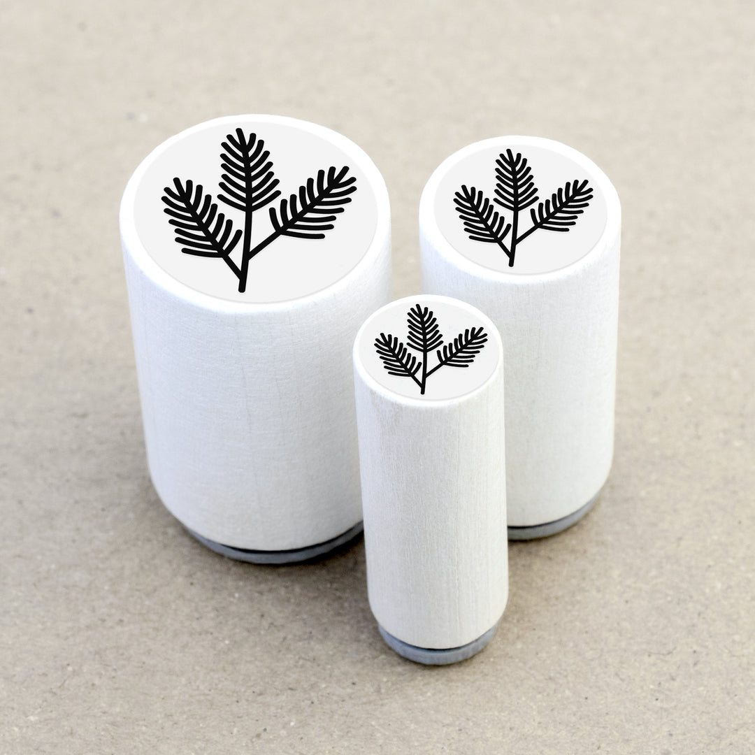 Mini Rubber Stamp Fir Branches