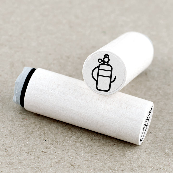 Ministempel Taucherflasche