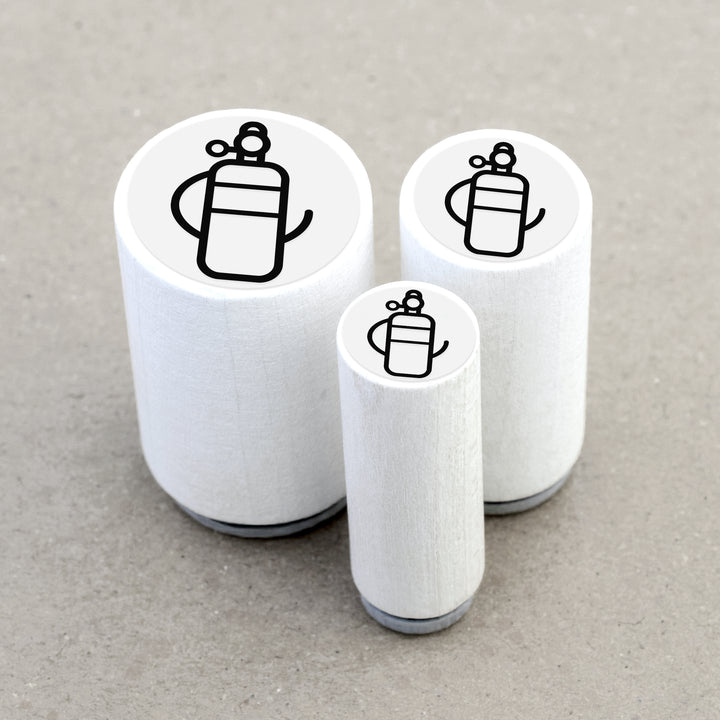 Ministempel Taucherflasche