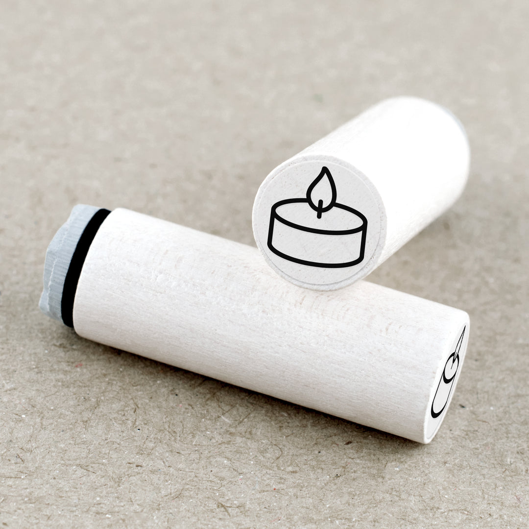 Mini Rubber Stamp Tea Light