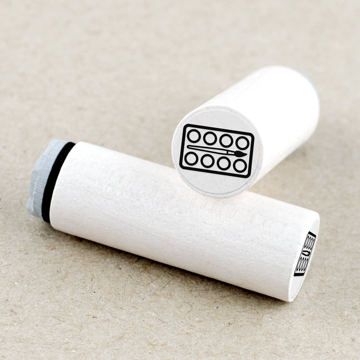 Mini Rubber Stamp Watercolor Box