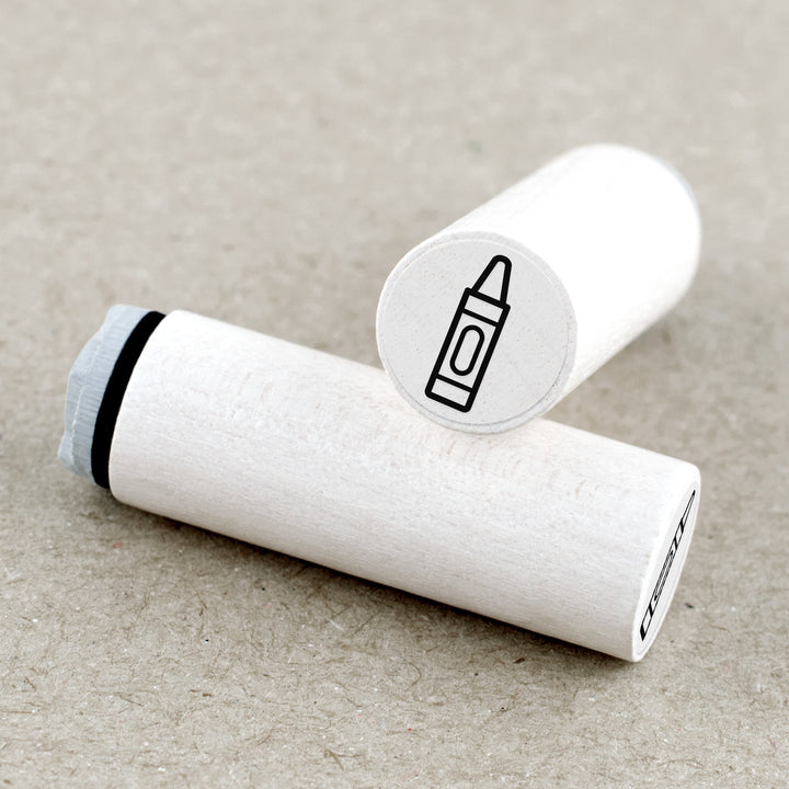 Mini Rubber Stamp Crayon