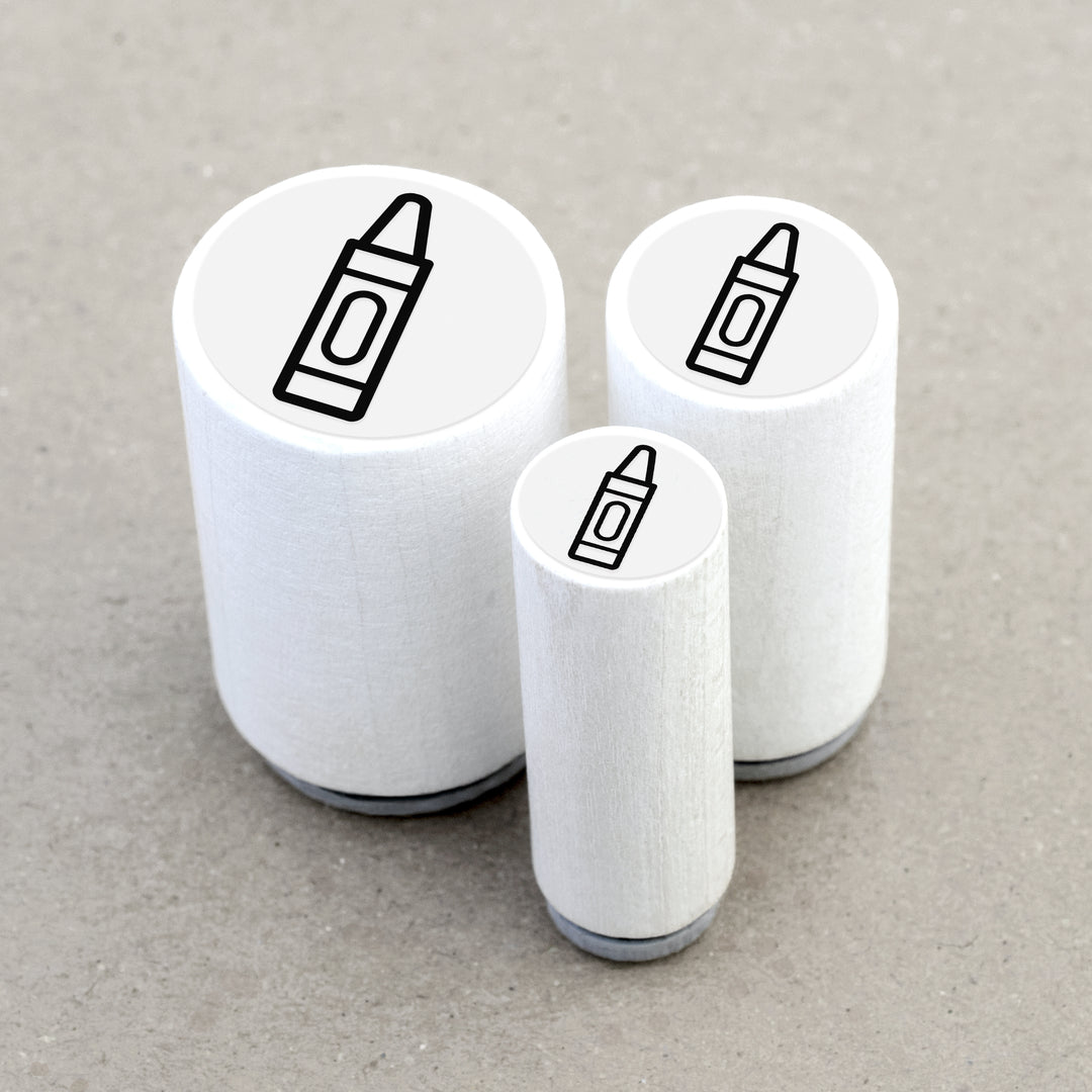 Mini Rubber Stamp Crayon