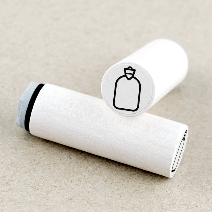 Mini Rubber Stamp Hot Water Bottle