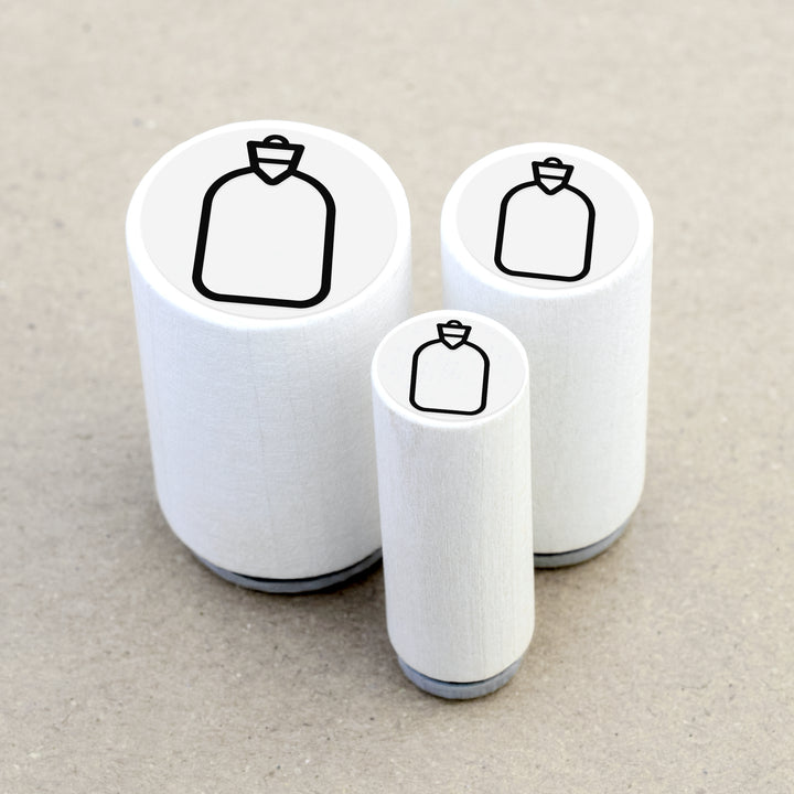 Mini Rubber Stamp Hot Water Bottle