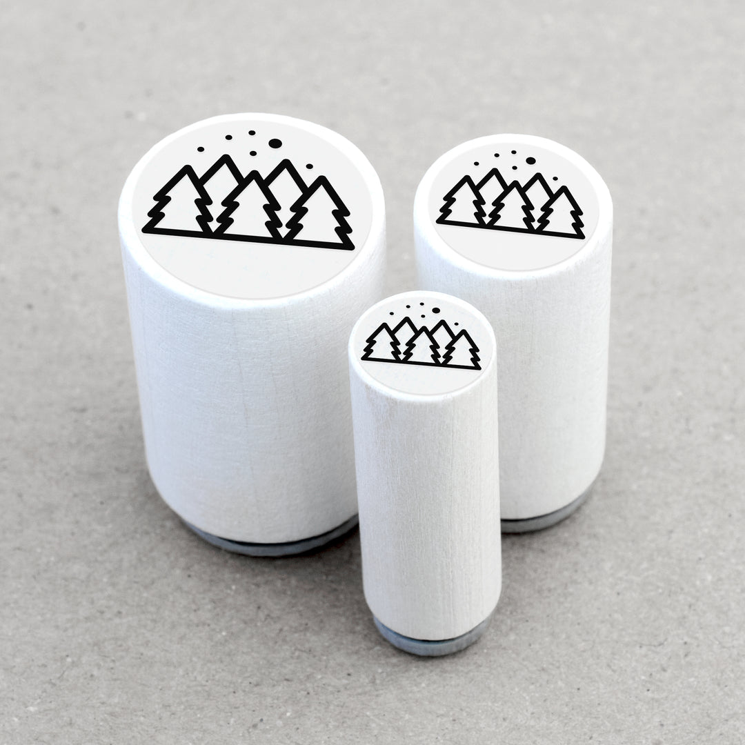 Mini Rubber Stamp Forest