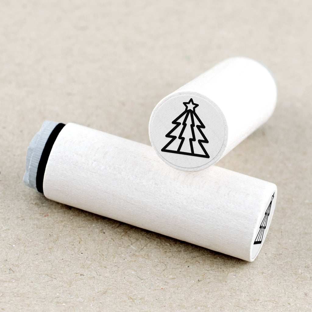 Star Hollow Rubber Stamp, 3/5 Inch Small Mini Stamp for Scrapbooking Card  Making Planner