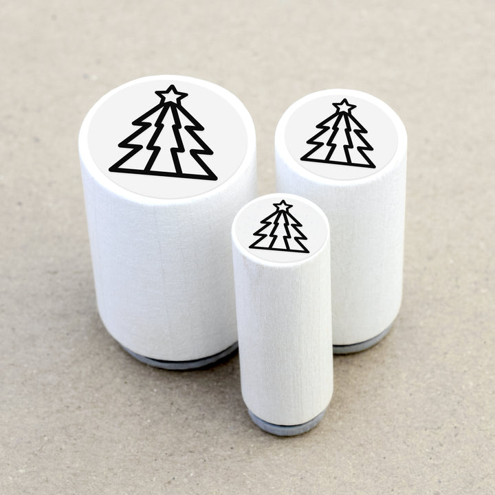 Mini Rubber Stamp Christmas Tree