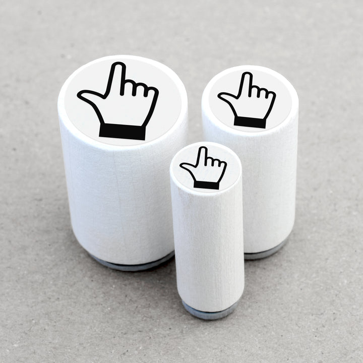 Ministempel Zeigefinger