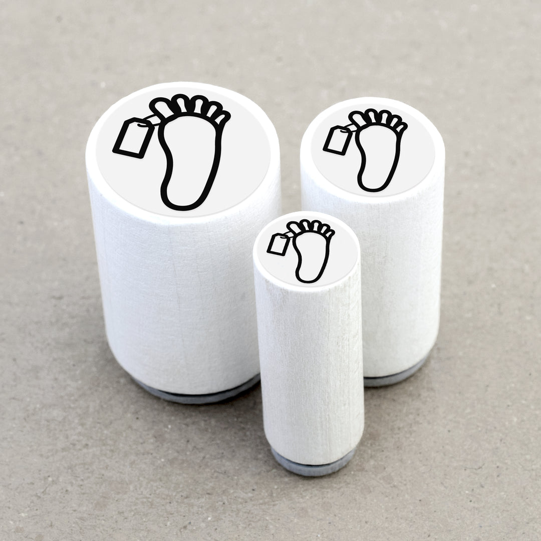 Zettel Mini Mini Rubber Stamp Note On Toe – Merry and Bright®