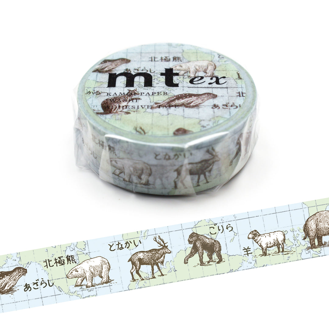 mt Masking Tape Ex World Animals 15 mm x 7 Meter