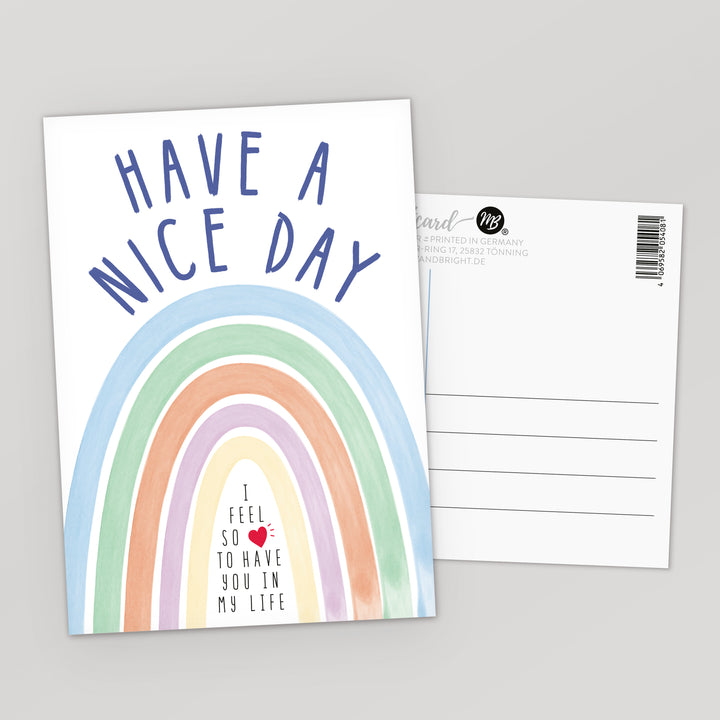 Postkarte DIN A6 Have a Nice Day