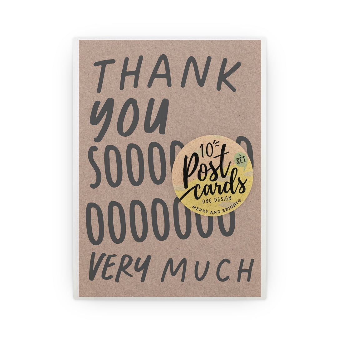 Postcard DIN A6 Thank You So Very Much