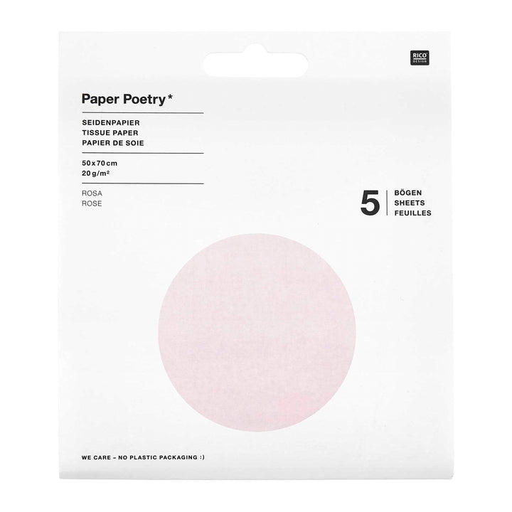 Seidenpapier rosa 5 Stück