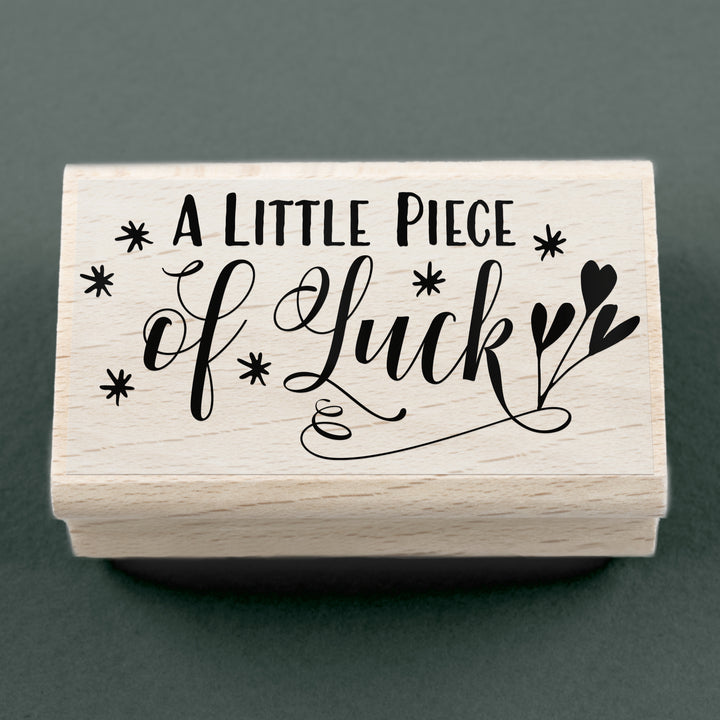 Stempel A Little Piece Of Luck 55 x 30 mm