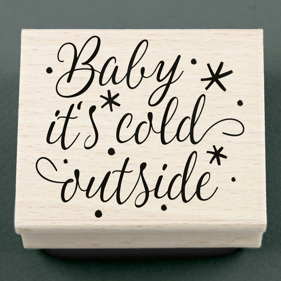 Stempel Baby it's cold outside 65 x 60 mm