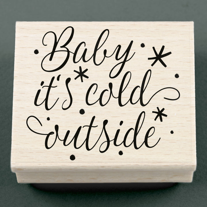Stempel Baby it's cold outside 65 x 60 mm