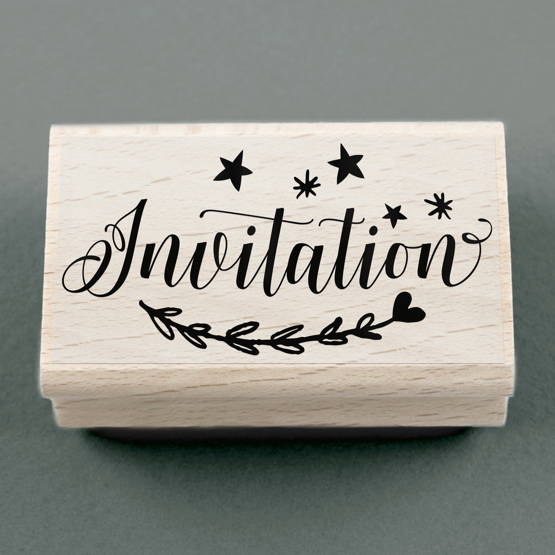 Stempel Invitation 70 x 35 mm