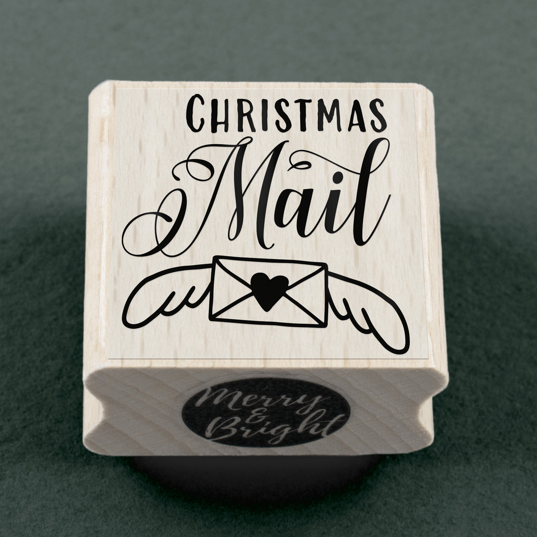 Stempel Christmas Mail 30 x 30 mm