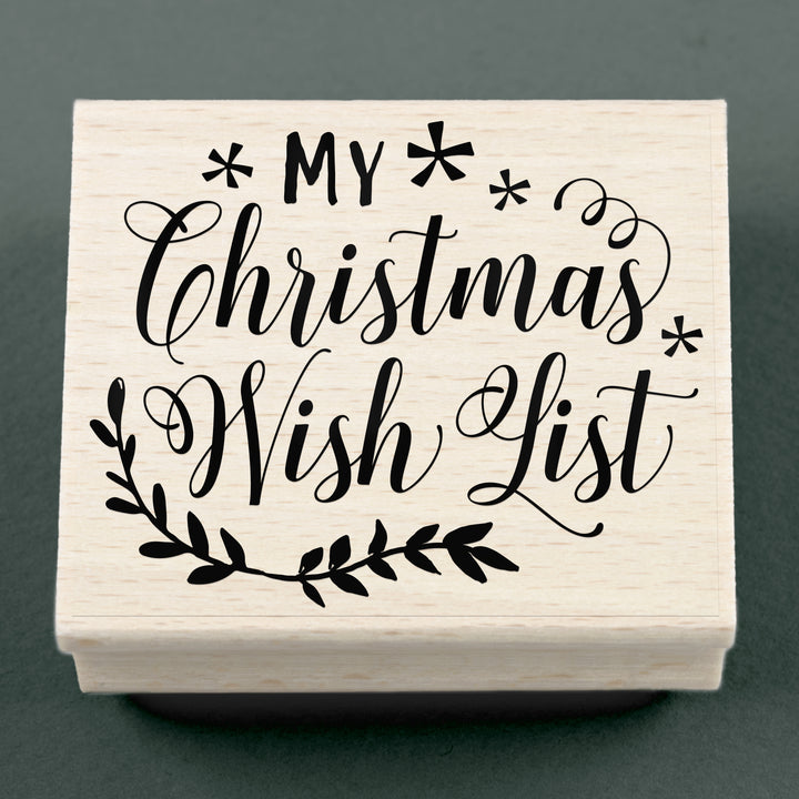 Stempel My Christmas Wish List 65 x 55 mm