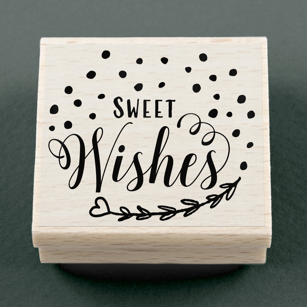 Stempel Sweet Wishes 45 x 40 mm