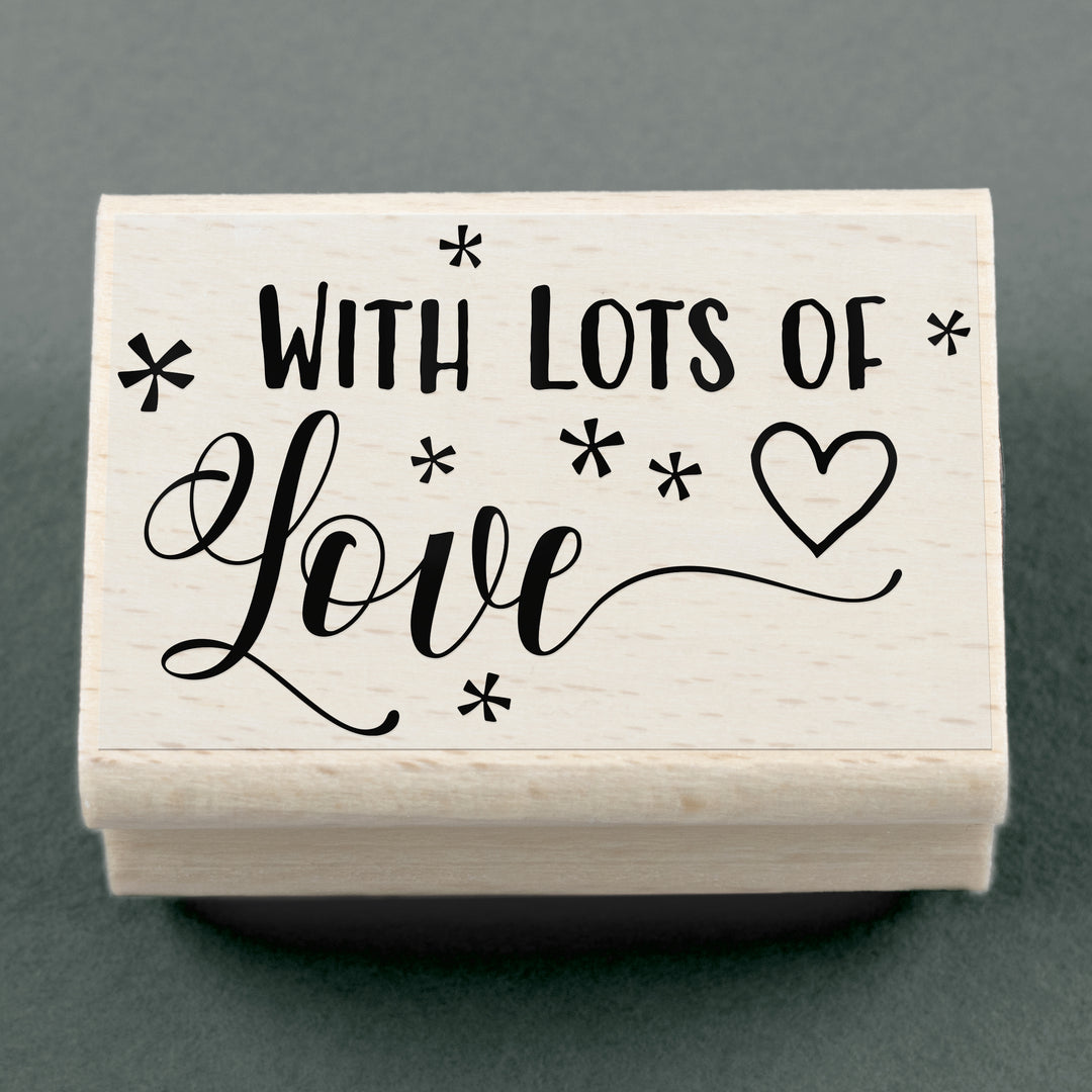 Stempel With Lots Of Love 50 x 30 mm