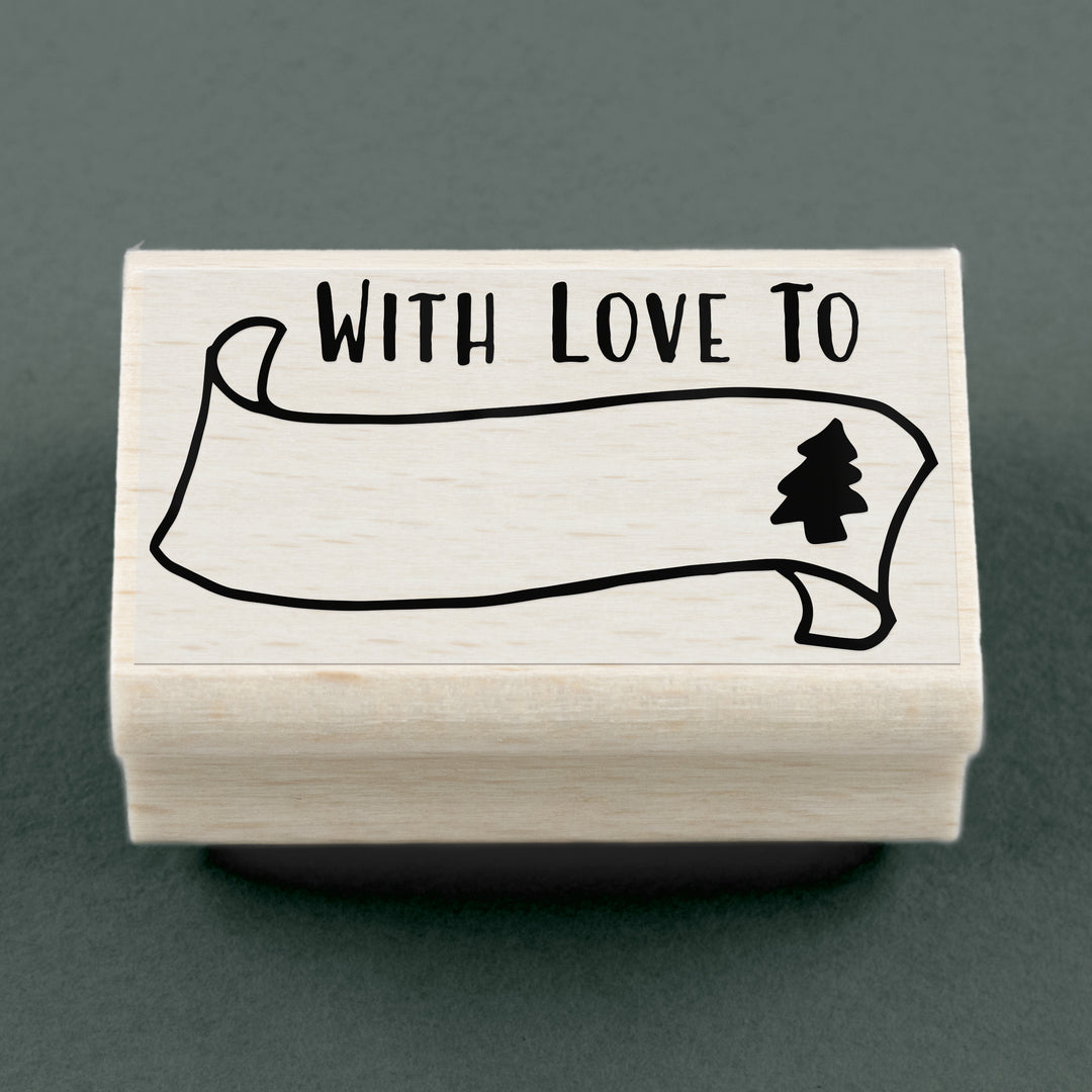 Stempel With Love To 45 x 25 mm