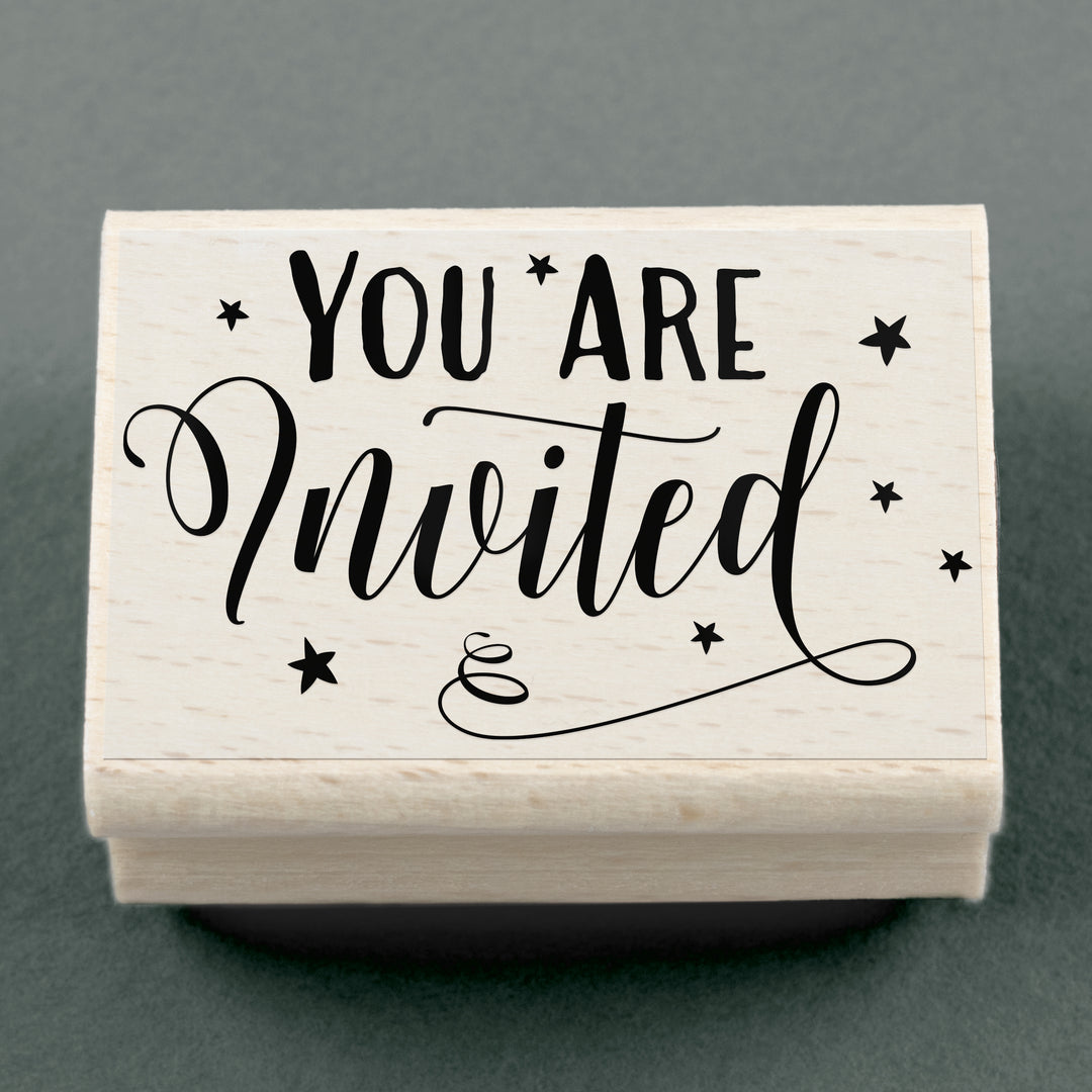 Stempel You Are Invited 55 x 35 mm